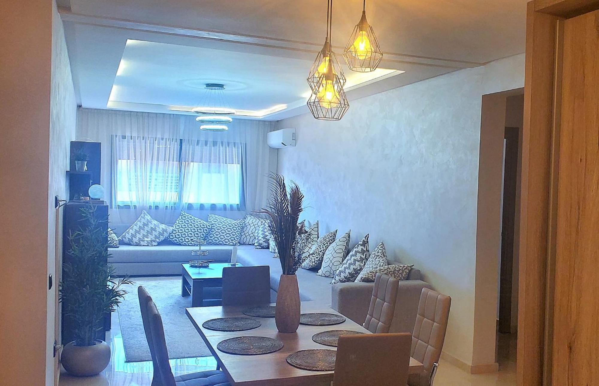 Super Appartement Haut Standing Ensoleille Gare Marrakesh Buitenkant foto